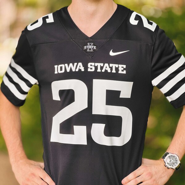 Nike® I-State Black 2025 Football Jersey
